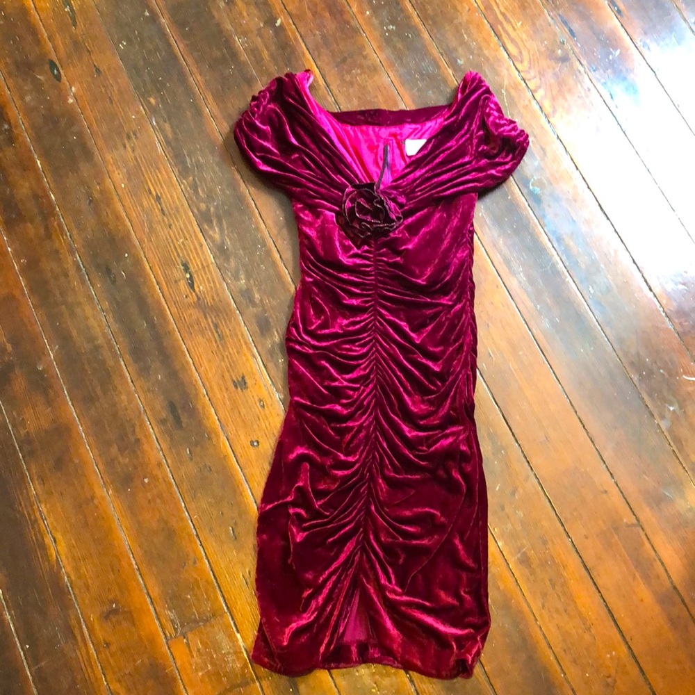 Velvet Cocktail Gown.